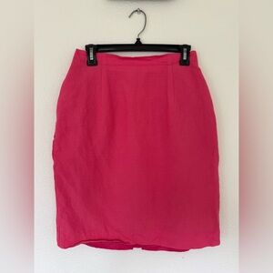 Vintage Linen Pencil Skirt